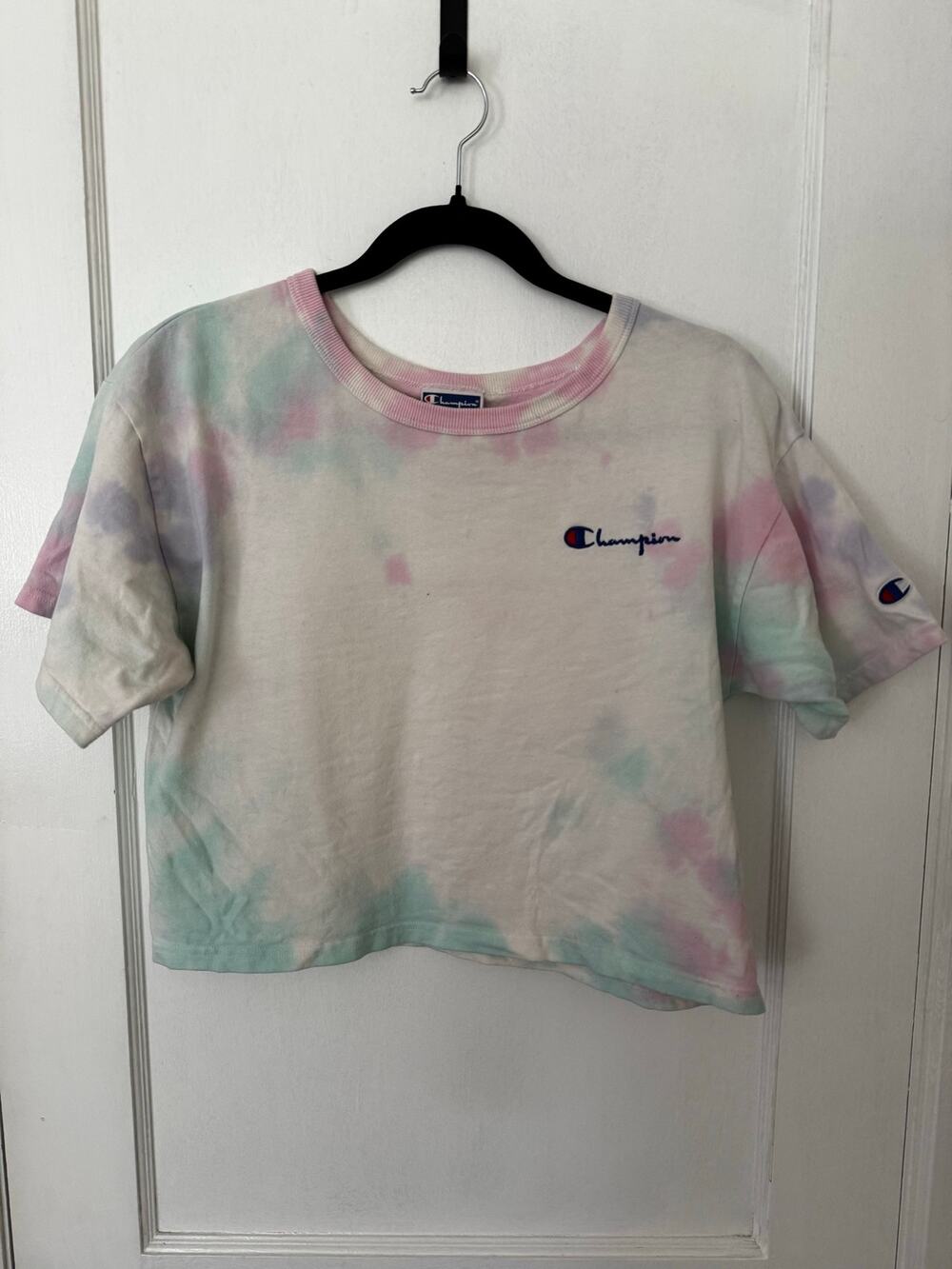 Champion Cropped Tye Dye T Shirt